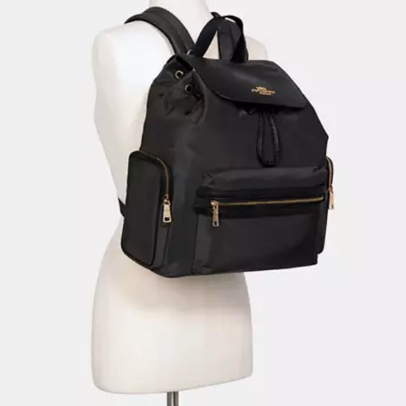 Coach Nylon Baby Diaper Backpack - Black - Picture 4 of 6
